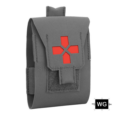 SINAIRSOFT Tactic IFAK mažas traumos rinkinys pirmosios pagalbos maišelis EDC kišeninis būtiniausias medicininės įrangos laikymo krepšys, skirtas išgyventi saugai medžioti