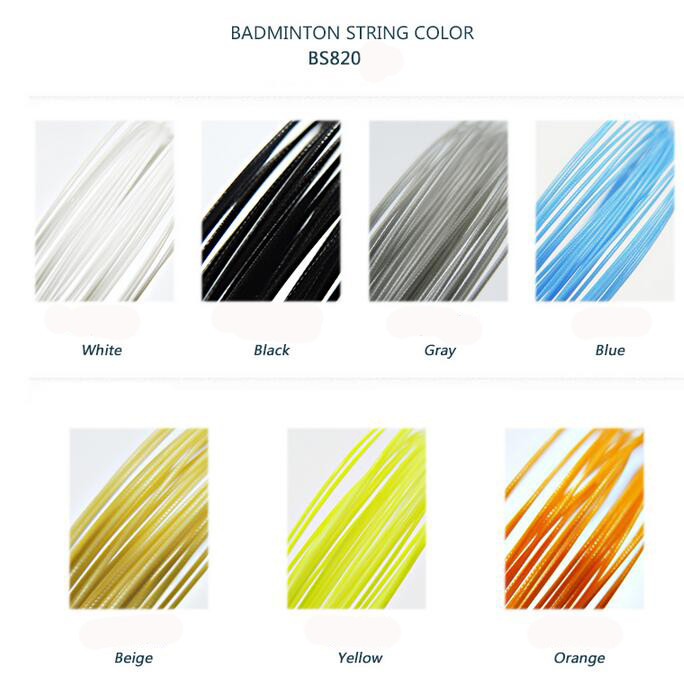 Powerti 5db/tétel 0,70mm-es tollaslabda ütő húr 22-30 lbs edzőütő húr Made in Tajvan BS-820