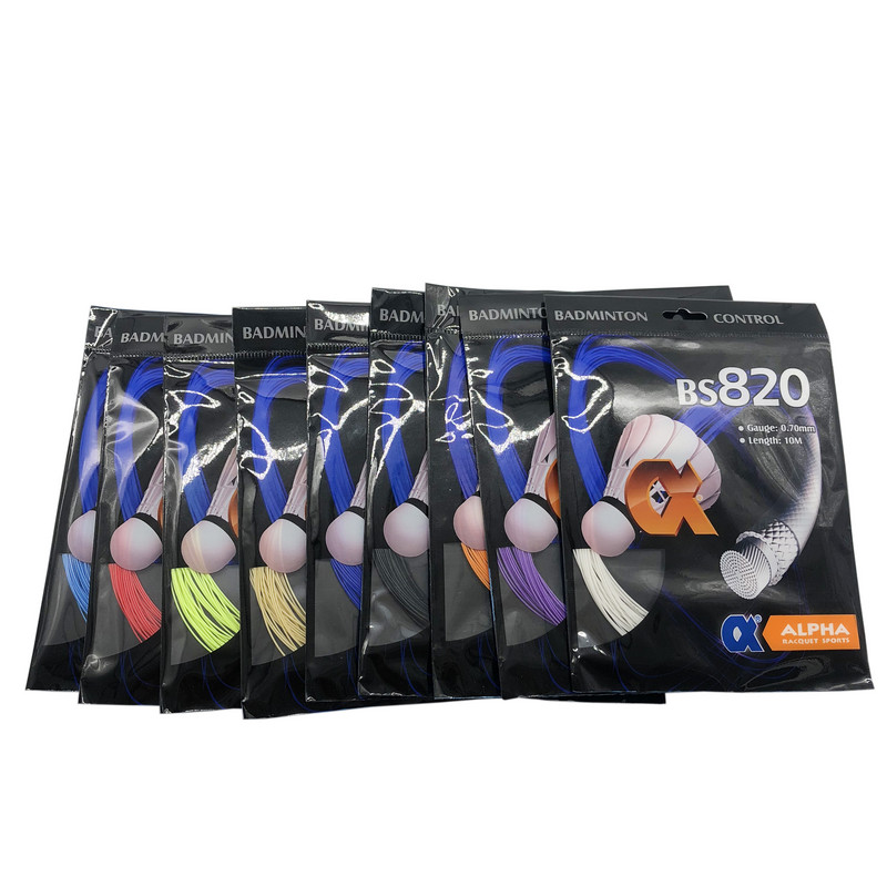 Powerti 5db/tétel 0,70mm-es tollaslabda ütő húr 22-30 lbs edzőütő húr Made in Tajvan BS-820