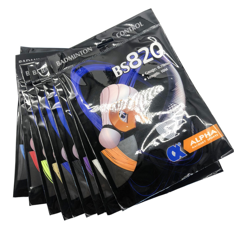 Powerti 5db/tétel 0,70mm-es tollaslabda ütő húr 22-30 lbs edzőütő húr Made in Tajvan BS-820