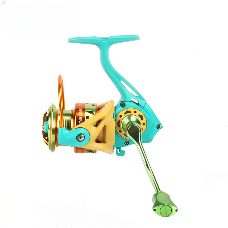 Καρούλι ψαρέματος 5+1 για Bass Pike Fishing Macaron Πρωτοποριακό Περιστρεφόμενο Καρούλι με Αντίσταση στο νερό 8KG Max Drag Power Baitcasting