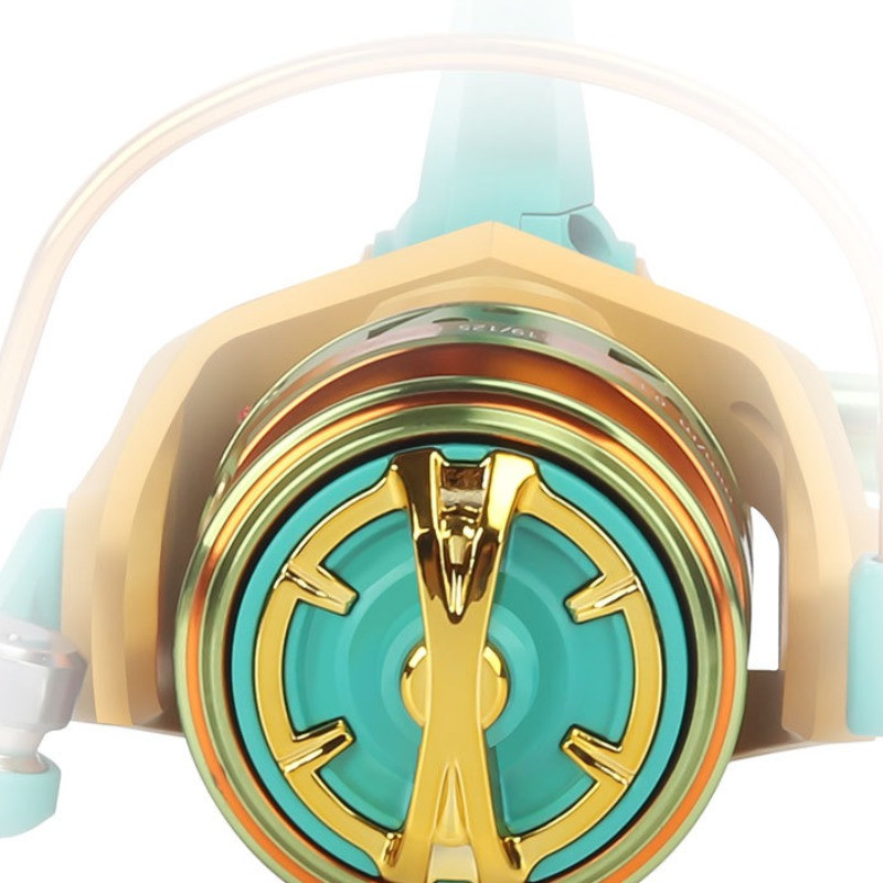 Καρούλι ψαρέματος 5+1 για Bass Pike Fishing Macaron Πρωτοποριακό Περιστρεφόμενο Καρούλι με Αντίσταση στο νερό 8KG Max Drag Power Baitcasting