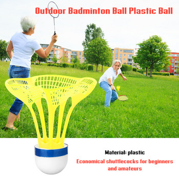 2023 Νέο αυθεντικό AirShuttle Outdoor Badminton AirShuttle Πλαστική μπάλα Nylon Shuttlecock μπάλα σταθερή αντίσταση 3 τεμ./Συσκευασία
