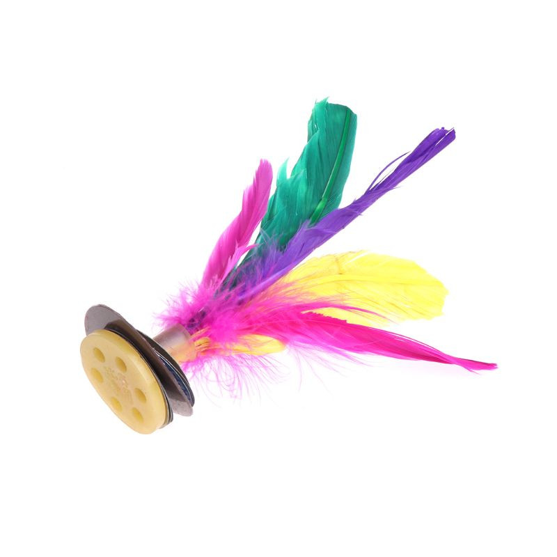 Spalvingos plunksnos spardo Shuttlecock Chinese Jianzi Pėdų mankštai Sportas Lauke Fitnesas Žaislų žaidimas