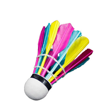 Топки за бадминтон от 3 части Професионални цветни топки за бадминтон за тренировки Волани Издръжливи аксесоари за тренировки по бадминтон