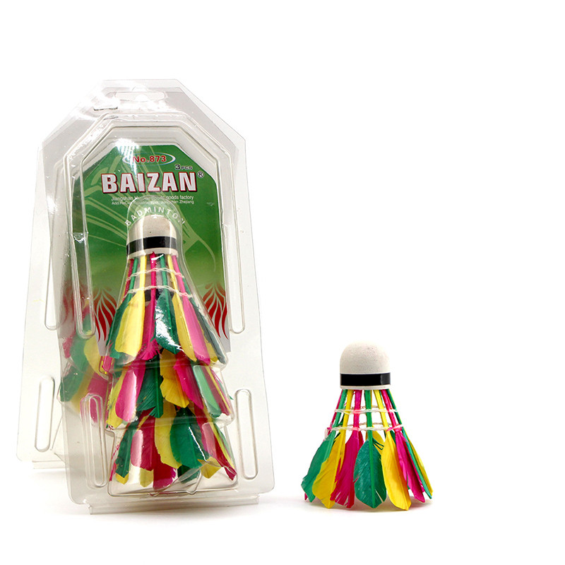 3 bucăți mingi de badminton mingi profesionale colorate de badminton pentru antrenarea volanelor Accesorii durabile de antrenament de badminton