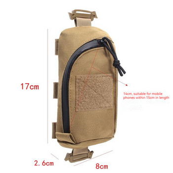 Тактическа чанта Molle, военна чанта за телефон, чанта за ловни аксесоари, пакет с презрамки, компактна чанта за туризъм на открито EDC чанта за инструменти