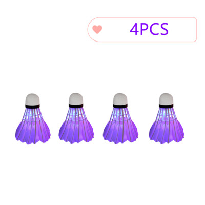 4/8 db Világító tollaslabda hab labdafej világító színes tollaslabda szabadtéri sportok szórakoztatás éjszakai edzőlabda