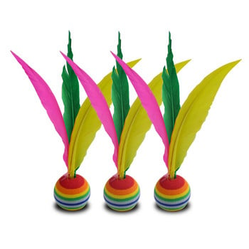 10PCS Outdoor Ball Badminton Σετ Παιδικά Rubber Shuttlecock Feather Shuttlecock For Beach Kids Children Game