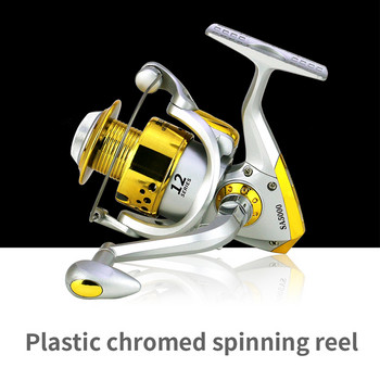 KANGLUO Ultralight Spinning Fishing Reel Max Drag 8KG/17LB Plastic Cups Spinning Reel 1000-7000 Carp Fishing Accessories