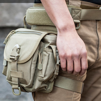 Military Outdoor Wargame Army EDC Fanny Pack Tactical Molle Drop Leg Bag Αδιάβροχο Πακέτο μέσης αξεσουάρ κυνηγιού για ποδηλασία