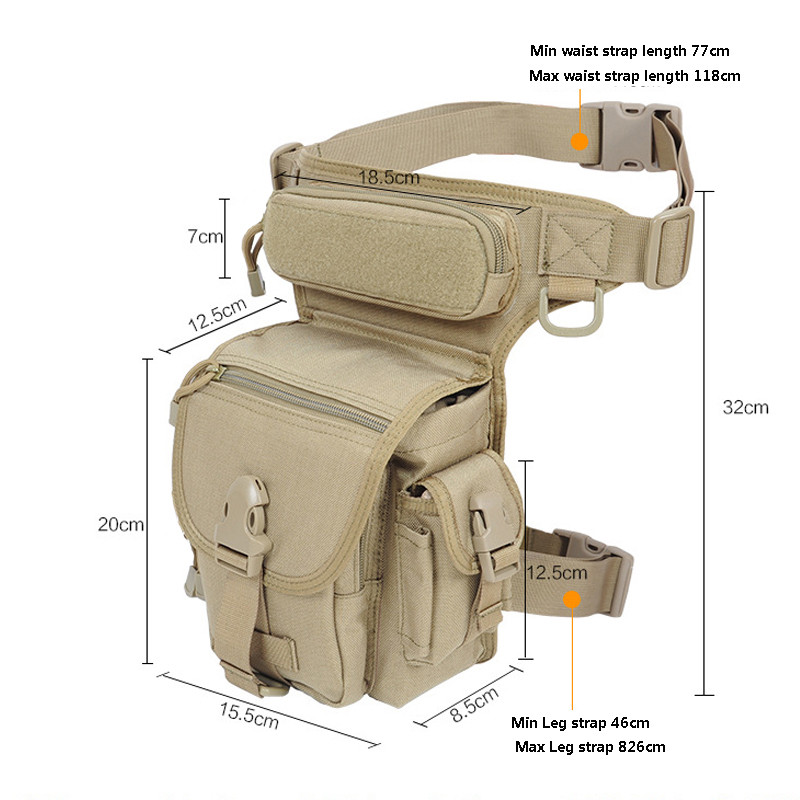 Karinis lauko karinio žaidimo armijos EDC „Fanny Pack“ taktinis „Molle“ krepšys, atsparus vandeniui medžioklės dviračių sportui, juosmens komplektas