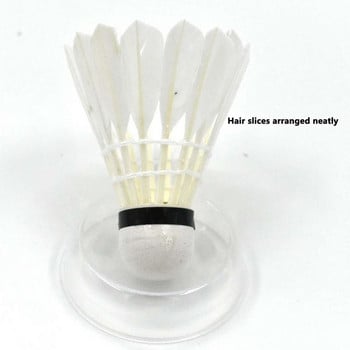 Badminton Birdies 12 PCS Foam Head Duck Feather Badminton Shuttlecocks Πολυλειτουργικές επαναχρησιμοποιούμενες αθλητικές μπάλες μπάντμιντον προπόνησης