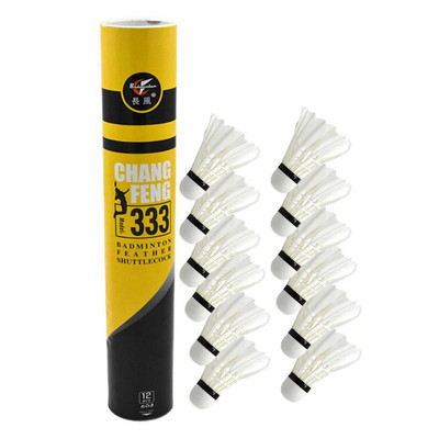 Badminton Birdies 12 PCS Foam Head Duck Feather Badminton Shuttlecocks Πολυλειτουργικές επαναχρησιμοποιούμενες αθλητικές μπάλες μπάντμιντον προπόνησης