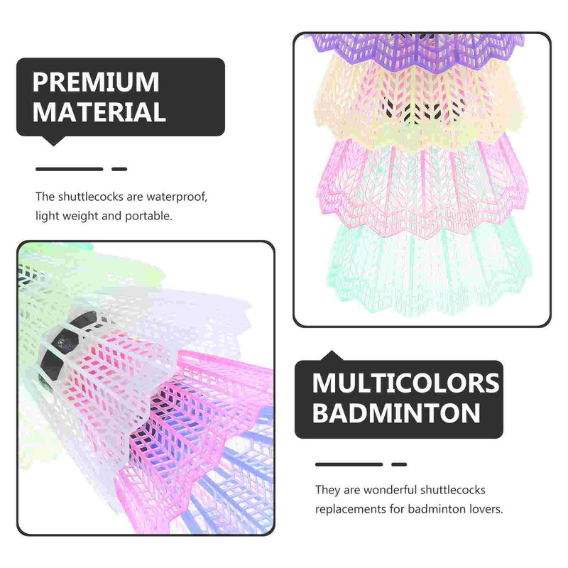 WINOMO 12Pcs Nylon Shuttlecocks Training Plastic Badminton με μεγάλη σταθερότητα και αντοχή για αθλήματα εσωτερικού χώρου