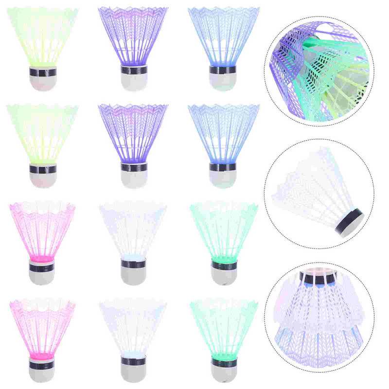 WINOMO 12Pcs Nylon Shuttlecocks Training Plastic Badminton με μεγάλη σταθερότητα και αντοχή για αθλήματα εσωτερικού χώρου