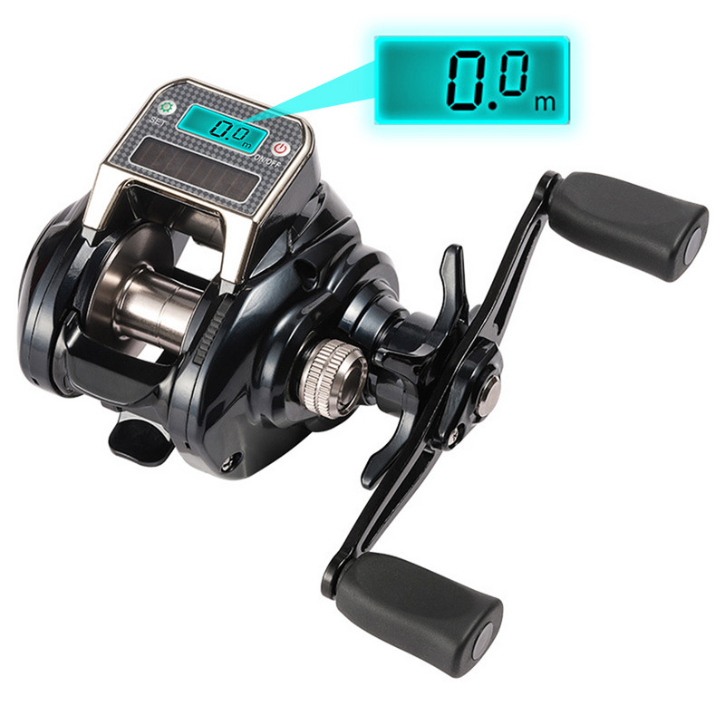 Ψηφιακό διπλό μαγνητικό φρένο Drop Wheel Fishing Reel για ράφτινγκ Μετρητής πετονιάς από ανοξείδωτο ατσάλι υψηλής ποιότητας