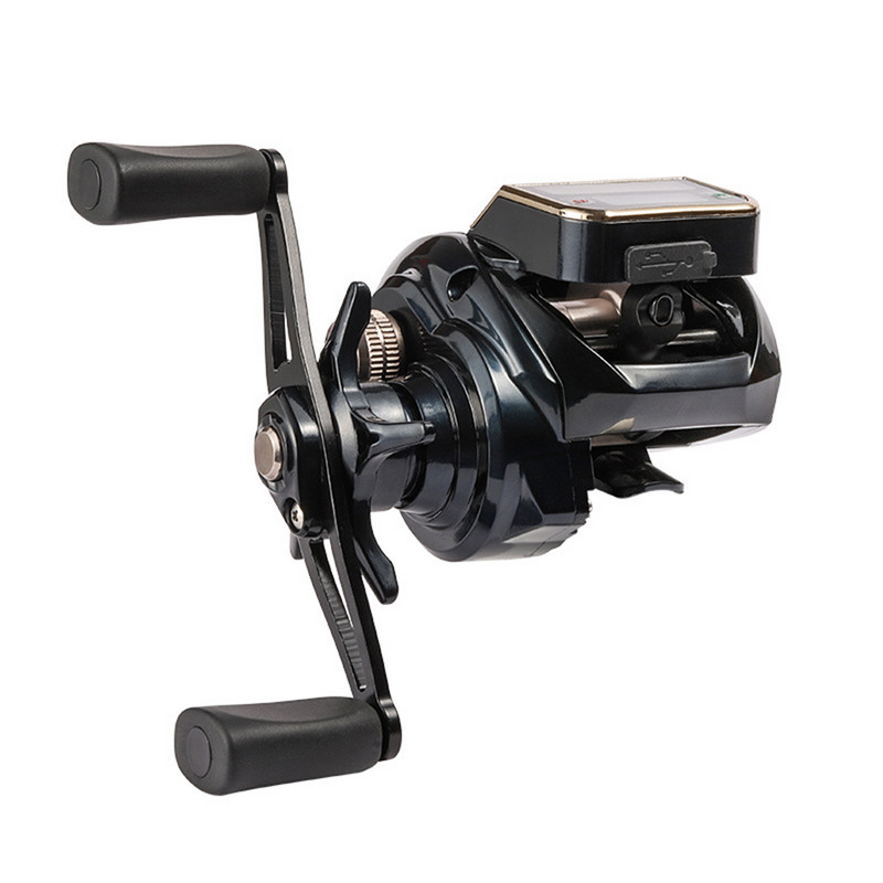 Ψηφιακό διπλό μαγνητικό φρένο Drop Wheel Fishing Reel για ράφτινγκ Μετρητής πετονιάς από ανοξείδωτο ατσάλι υψηλής ποιότητας