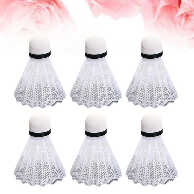 Shuttlecocks Badmintonas Lauko paukščių priedai Plastikiniai žaidimai Shuttlecock White School Ball Shuttle beisbolo kamuoliai Tenisas