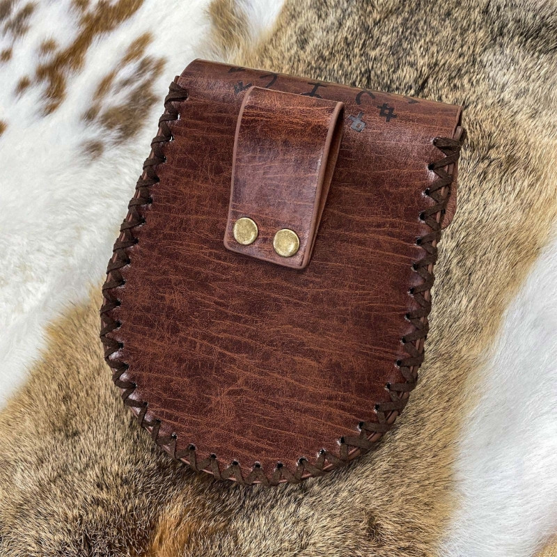 PU Δερμάτινο πορτοφόλι Μεσαιωνική τσάντα ζώνης Vintage Αναγεννησιακή τσάντα για άνδρες Γυναικεία