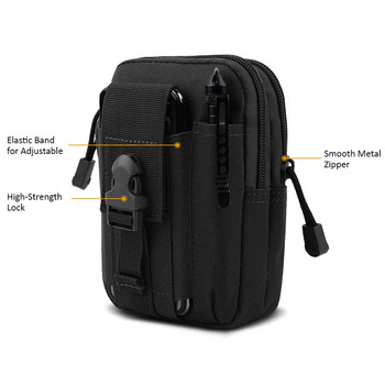 Εξωτερική αθλητική τακτική τσάντα μέσης Πολυλειτουργική τσάντα κινητού τηλεφώνου Φορητή τσάντα ταξιδίου ορειβασίας αδιάβροχη τσάντα μέσης