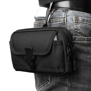 Военен малък джобен камуфлажен колан, тактическа мъжка торбичка Molle, външна чанта за калъф за телефон за 6,5-инчов телефон EDC чанта за инструменти