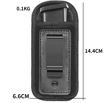 Tactical Nylon Magazine Pouch Holster Pistol 9mm Concealed Carry Mag Case with Clip Glock 19 21 Beretta 92 Handgun Mag Pouch