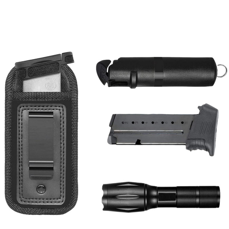 Taktikaline nailonist ajakirja kott kabuurpüstol 9 mm varjatud kandekott koos klambriga Glock 19 21 Beretta 92 käsirelva kandekott