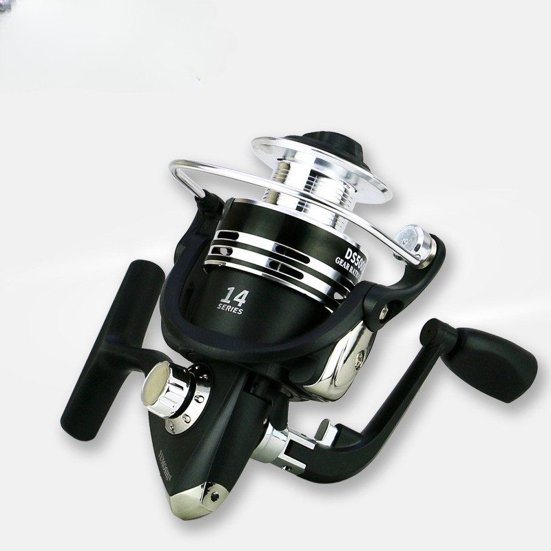 Naujas žemos kainos besisukančios ritės metalinės vielos taurės pavaros santykis 5,5:1 sūraus ir gėlo vandens profesionalios žvejybos ratas