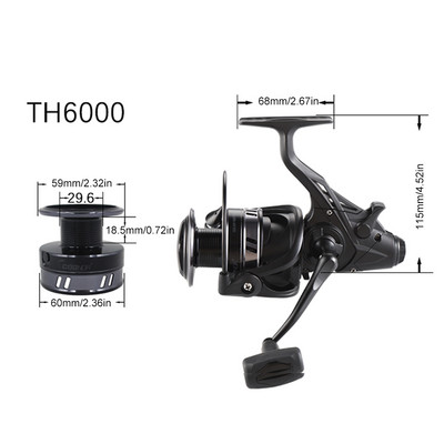 Pergető horgászkerék 13+1 vízálló horgásztekercs orsó porálló fém orsó markolat üreges csali dobó orsó horgásztartozékok