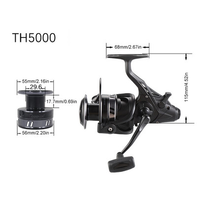 Pergető horgászkerék 13+1 vízálló horgásztekercs orsó porálló fém orsó markolat üreges csali dobó orsó horgásztartozékok