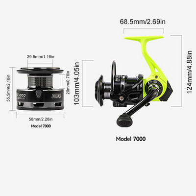 Pergető horgászkerék 13+1 vízálló horgásztekercs orsó porálló fém orsó markolat üreges csali dobó orsó horgásztartozékok