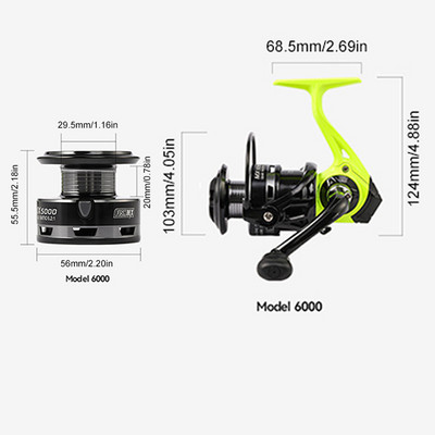 Pergető horgászkerék 13+1 vízálló horgásztekercs orsó porálló fém orsó markolat üreges csali dobó orsó horgásztartozékok