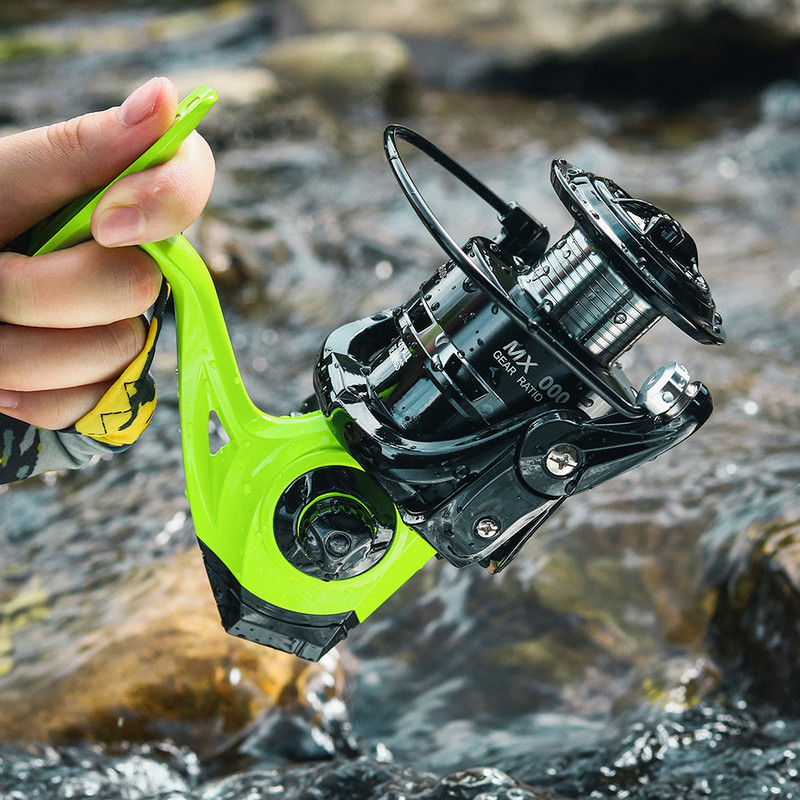 Pergető horgászkerék 13+1 vízálló horgásztekercs orsó porálló fém orsó markolat üreges csali dobó orsó horgásztartozékok