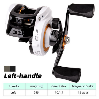 Aorace Long Cast Baitcasting ribolovna rola 10.1:1 omjer prijenosa High Speel 10 KG Drag Saltwater Fishing Coil pribor za ribolov