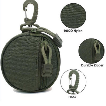 1000D Tactical EDC Pouch Molle Τσάντα πορτοφολιού Φορητό κλειδί για κέρματα τσάντα μέσης Fanny Pack Τσάντα ακουστικών Μίνι θήκη κλειδιού Θήκη κυνήγι