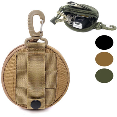 1000D Tactical EDC somiņa Molle maka soma Pārnēsājama atslēgu monētu maciņa jostasvieta Fanny Pack austiņu soma Mini atslēgu turētājs somiņa medības