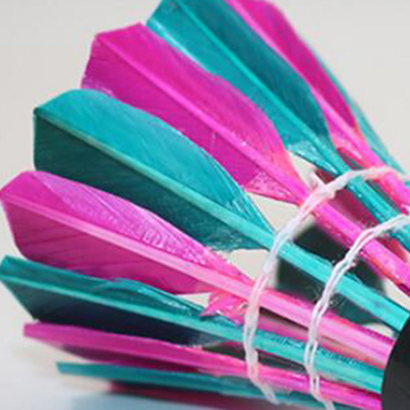 12 vnt/sl. Badmintono žąsies plunksnos Shuttlecock patvarus badmintono kamuolys, skirtas treniruotėms