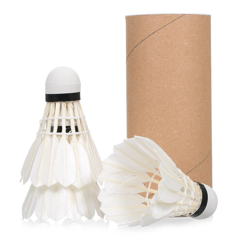 3/6/12db Kiváló minőségű labdás sporteszközök tartós habfej puha textúrájú tollaslabda ütő tollas liba toll