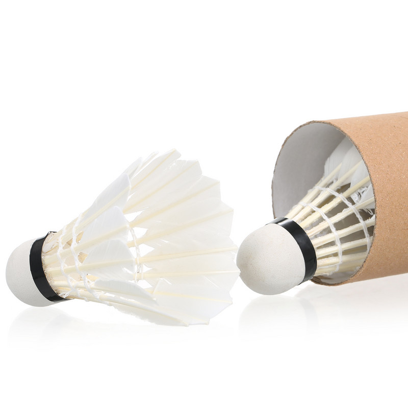 3/6/12db Kiváló minőségű labdás sporteszközök tartós habfej puha textúrájú tollaslabda ütő tollas liba toll