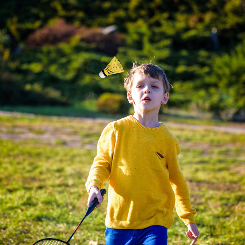 24 bucăți volan din plastic, joc de badminton colorat, volan cu bilă, greutate ușoară