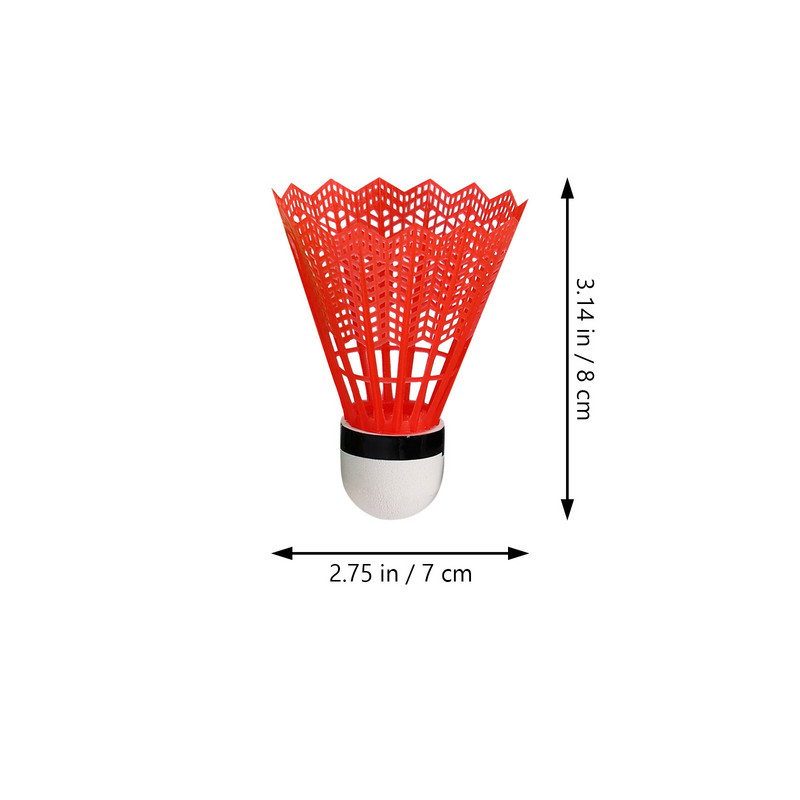 24 bucăți volan din plastic, joc de badminton colorat, volan cu bilă, greutate ușoară
