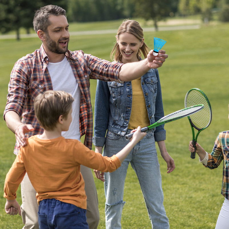 24 bucăți volan din plastic, joc de badminton colorat, volan cu bilă, greutate ușoară