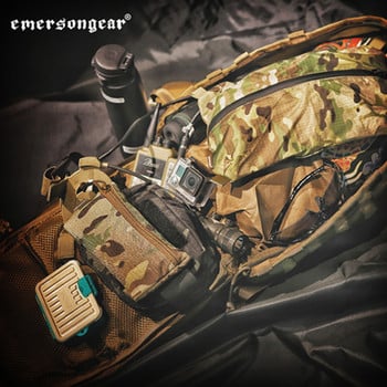 Emersongear Tactical EDC Storage Bags Tool Zippered Panel Airsoft DWR Waterproof Hunting Hiking Pouch Carrier Holder 29X19cm M