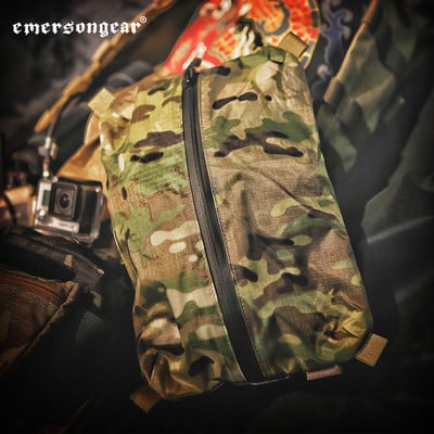 Emersongear Tactical EDC Saci de depozitare Instrumente Panou cu fermoar Airsoft DWR Impermeabil Vanatoare Drumetie Husa de transport Suport 29X19cm M