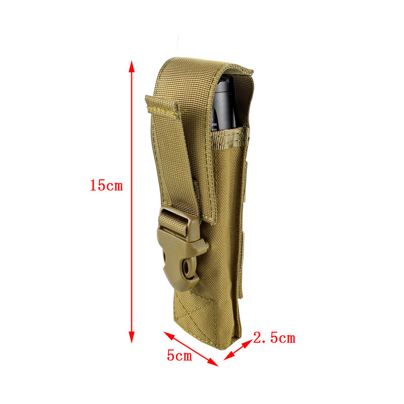 Husă tactică din nailon de vânătoare pentru bărbați EDC Molle husă pentru centură teacă reglabilă organizator toc pentru lanternă cuțit pliabil Mag