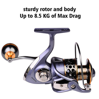 Fishing Reel 2000-7000 Series Drag 21kg Metal/EVA Ball Grip Bool Spinning Reel Καρούλι αλμυρού νερού για κυπρίνος τροχός ψαρέματος Pesca