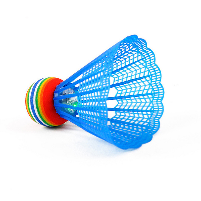 4 τεμ. LED Badminton Shuttlecocks Glow in The Dark Birdies Shuttlecock Lighting Badminton for Indoor Outdoor Sports Blue