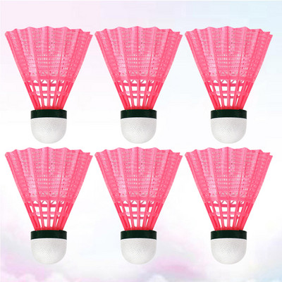 6 vnt Badminton Shuttlecocks Nailono badmintonas, skirtas lauko sporto veiklai viduje