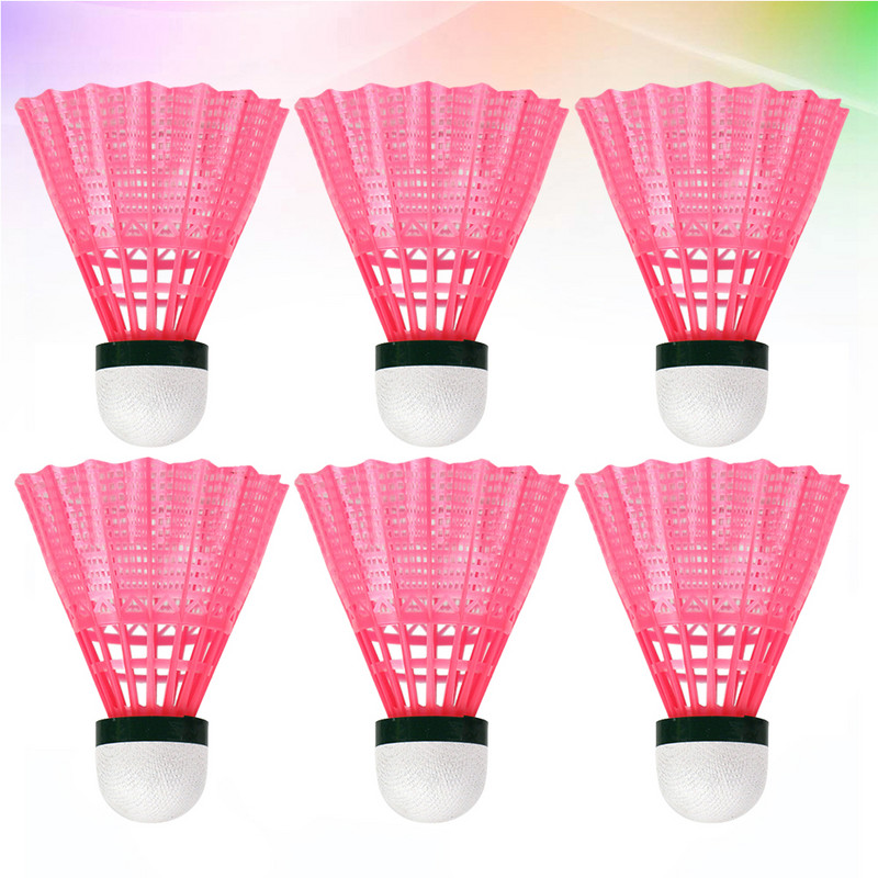 6 vnt Badminton Shuttlecocks Nailono badmintonas, skirtas lauko sporto veiklai viduje
